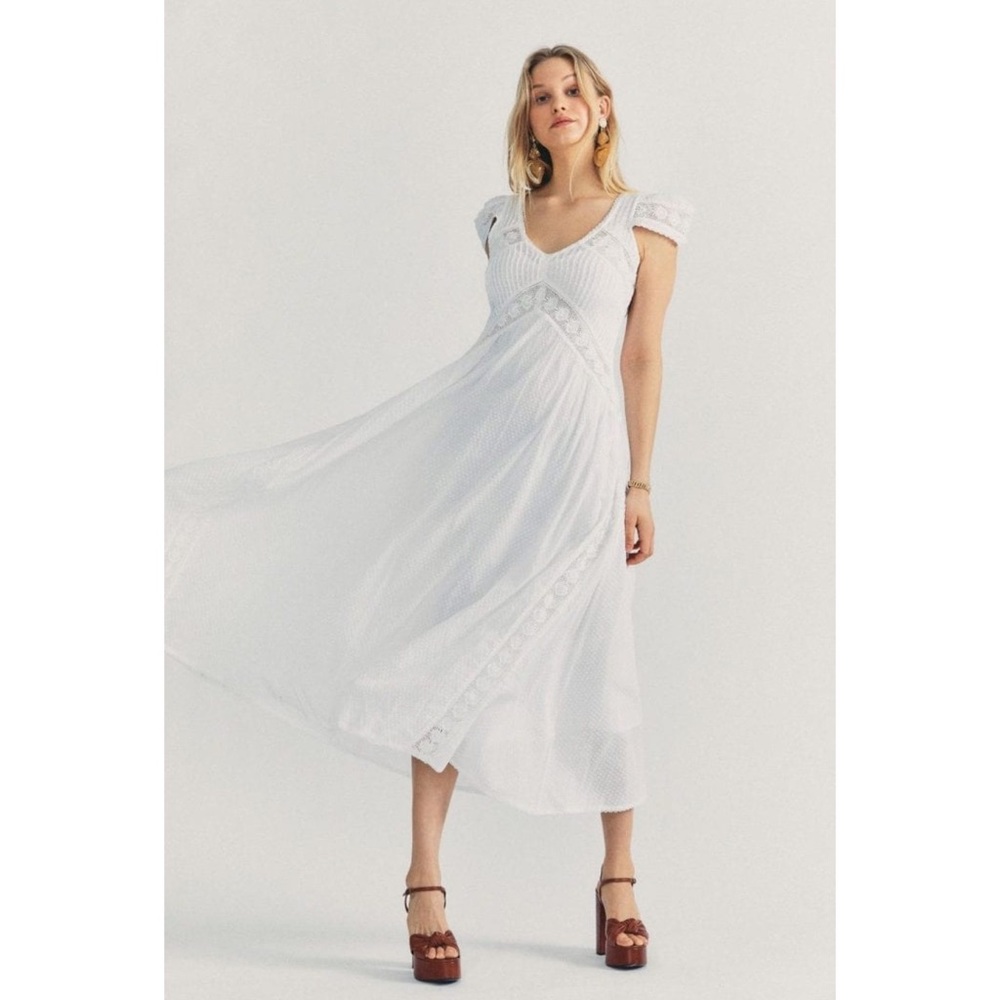 LoveShackFancy Archer Dress in Antique White - Picture 9 of 10